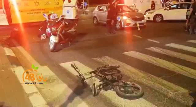  فيديو: اصابة متوسطة لشابين بحادث دهس في اللد